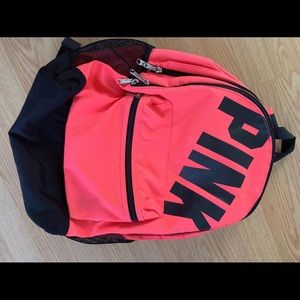 Pink backpack